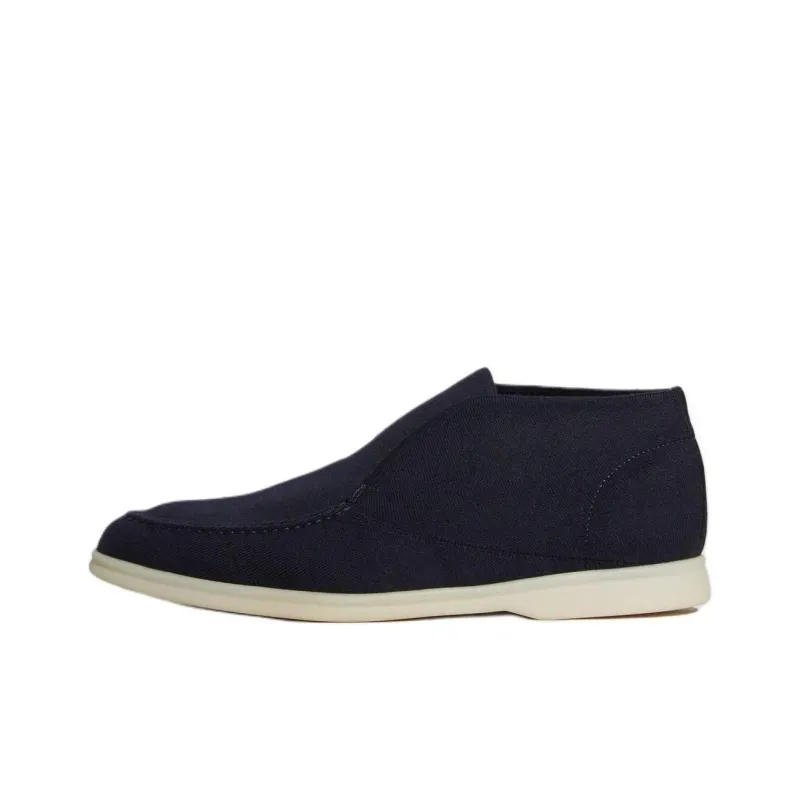 Loro Piana Ankle Boots Men's Black-0