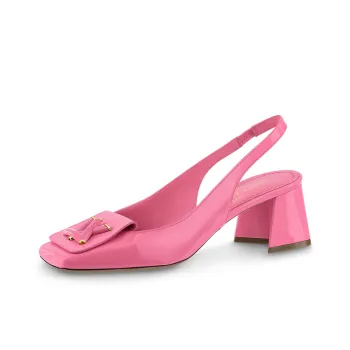 LOUIS VUITTON Shake Chunky Heel High Heels 5.5cm Women's Pink