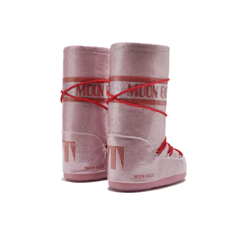 Moon Boot Icon Glitter Lace-Up Boots-2