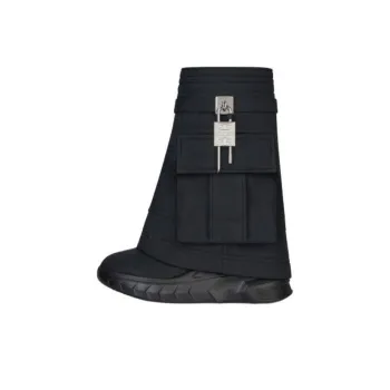 Givenchy Shark Lock Biker Ankle Boots 8.5cm Women's Black