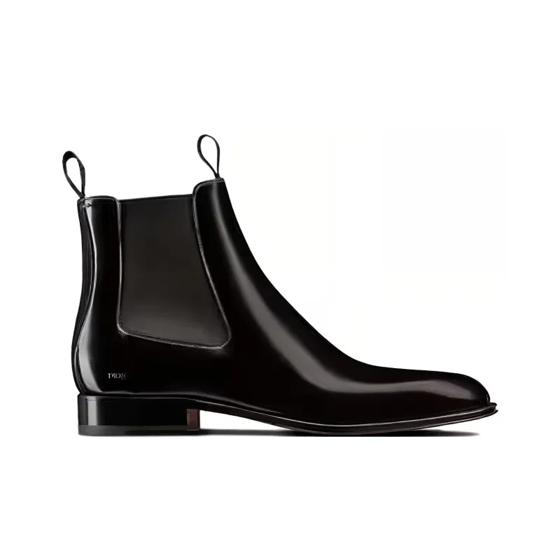 DIOR Dior Timeless Short Chelsea Boots Men's Black-1