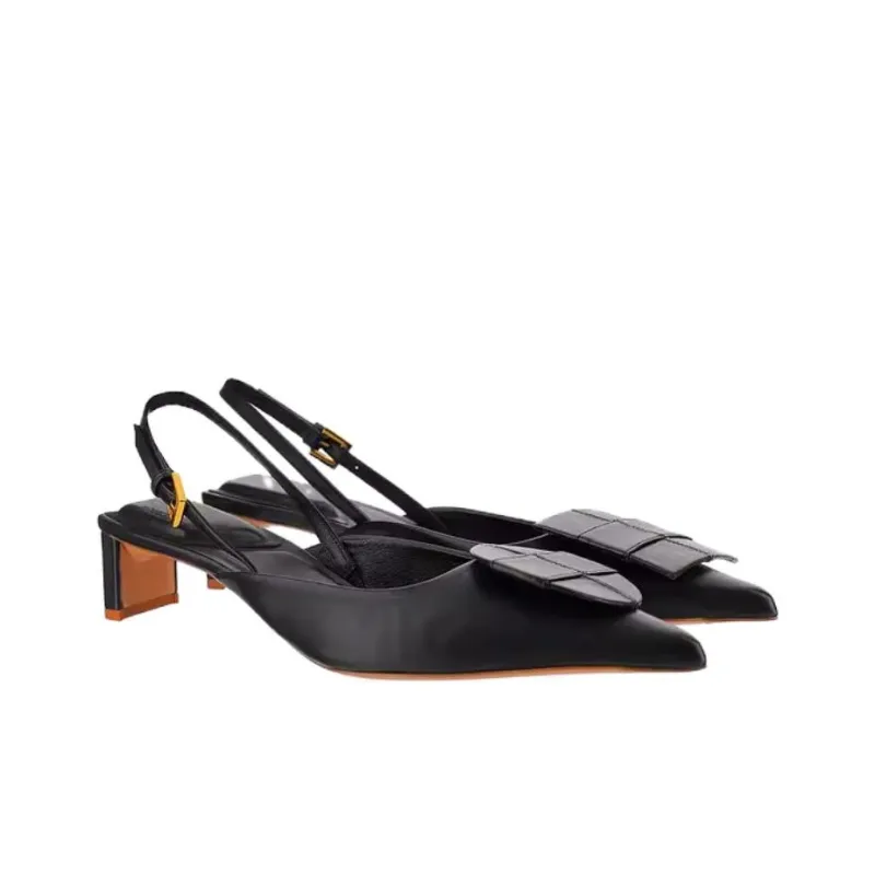 Jacquemus Chunky Heel High Heels Women's Black-1