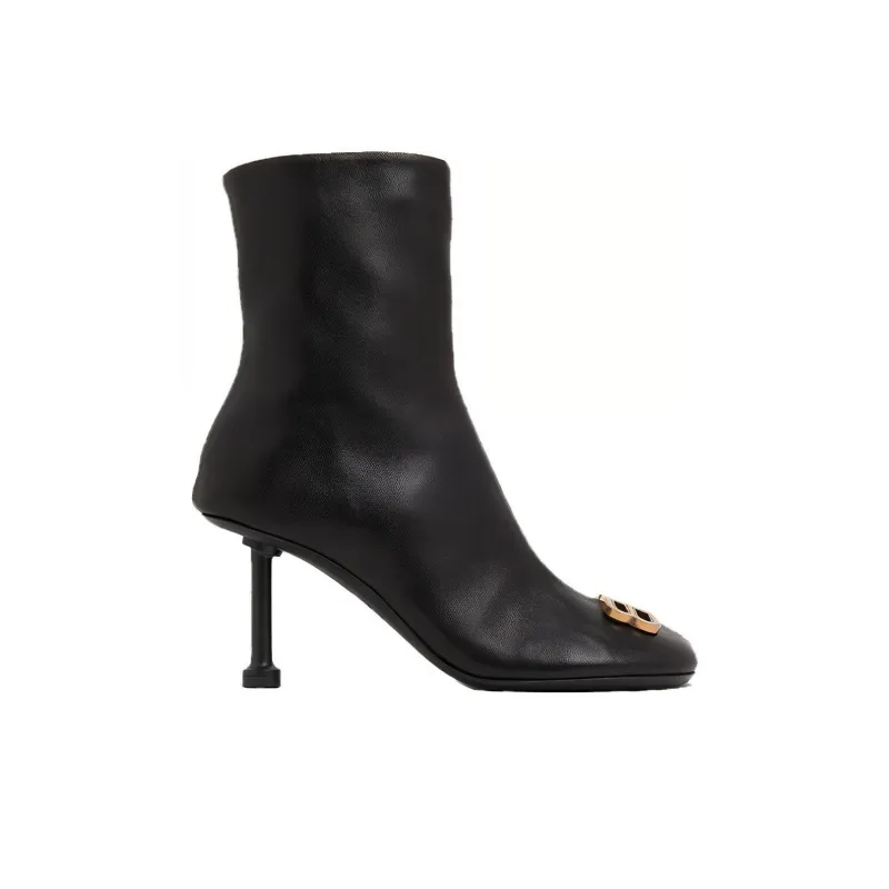 Balenciaga Groupie Heeled Ankle Boots Women's-1