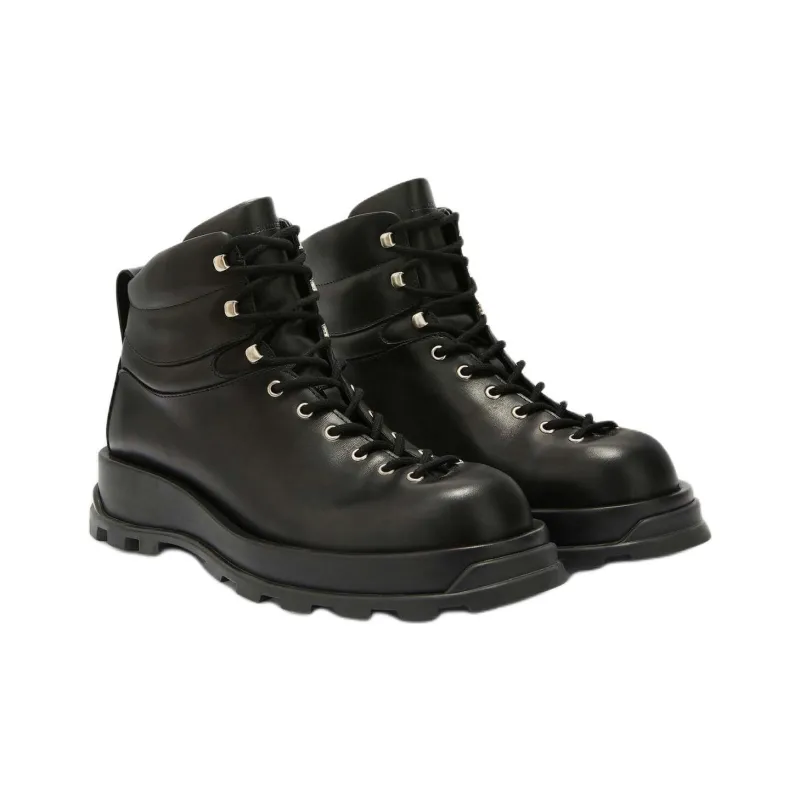 JIL SANDER Lace Up Ankle Boots-2