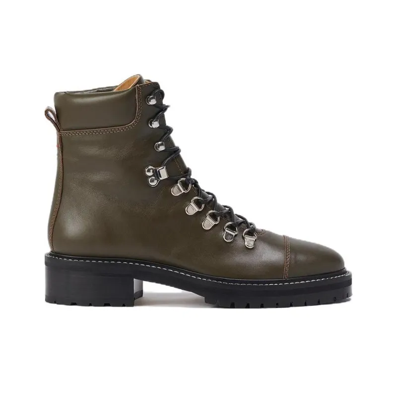 Aeyde Fiona Ankle Boots 4.5cm Women's Olive-1