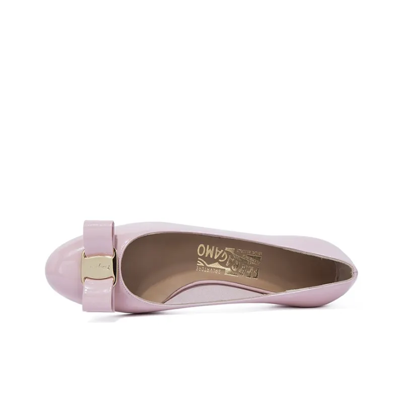 FERRAGAMO 30mm Bow-detail Leather Pumps-2
