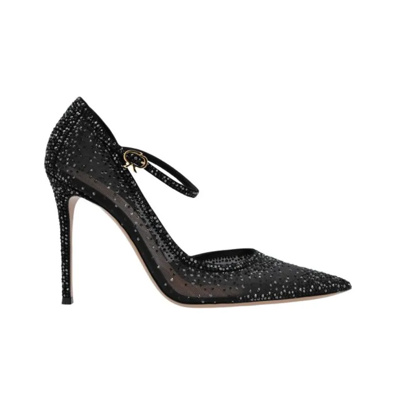 GIANVITO ROSSI Slim Heel High Heels 11cm Women's Black-1