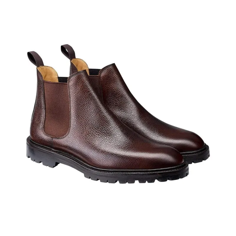 CROCKETT & JONES Chelsea 11 Short Chelsea Boots Men's Dark Brown-3