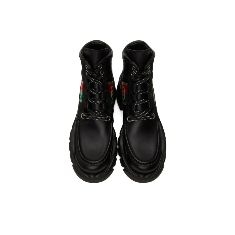 GUCCI Women's Ankle Boot 'Interlocking G Black' Women's-3
