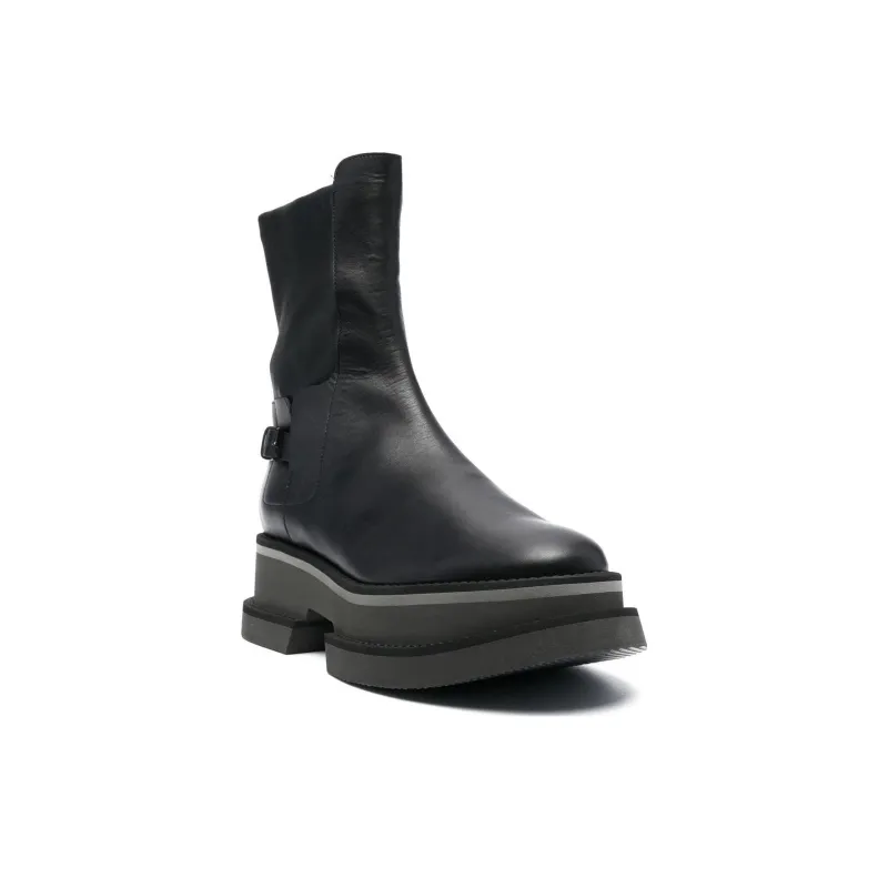 CLERGERIE Platform Sole Leather Ankle Boots Women's-2