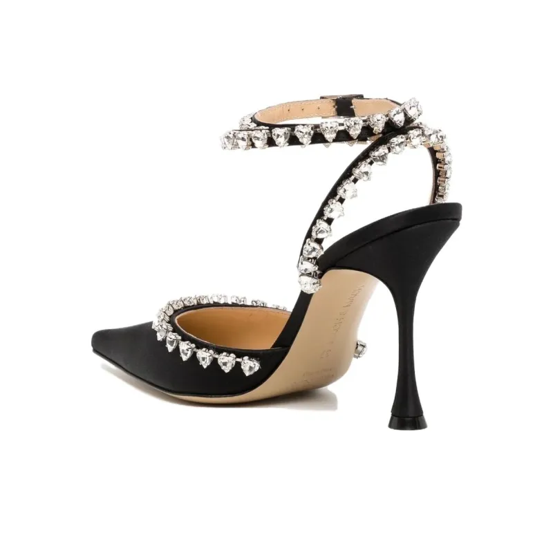 MACH & MACH Crystal-embellished 90mm Pumps-3