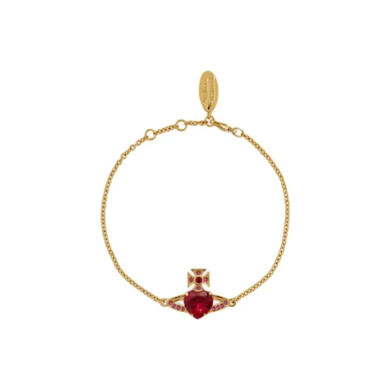 Vivienne Westwood Brass Bracelets Women's Gold/Red-0
