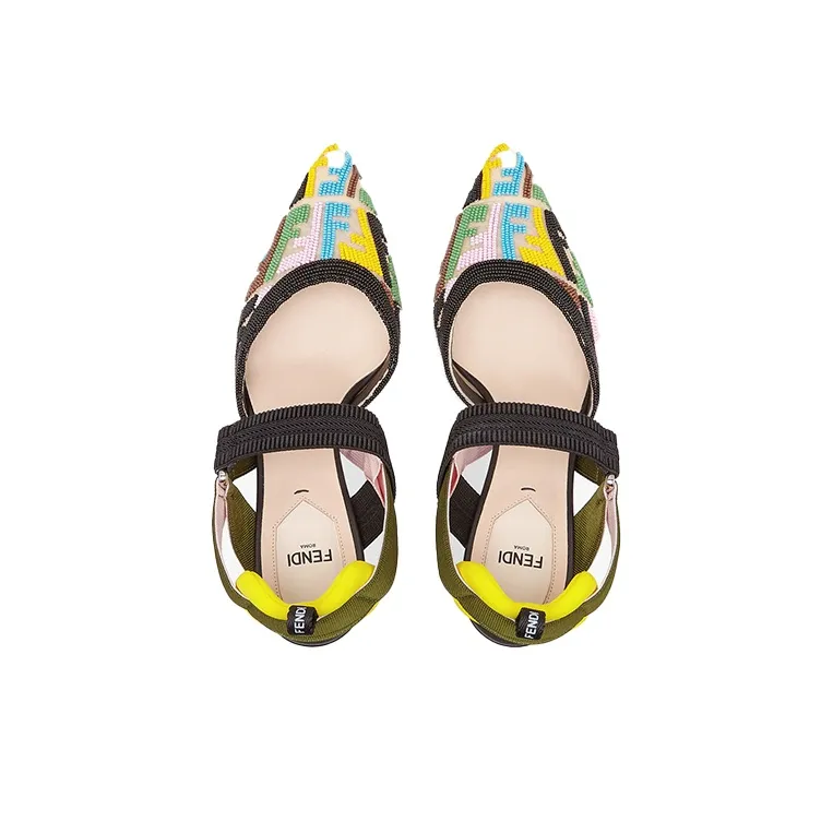 FENDI Colibri Irregular Heel High Heels Women's Multicolor-3