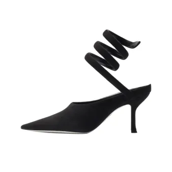 RENE CAOVILLA GRACE Slim Heel High Heels 8cm Women's Black