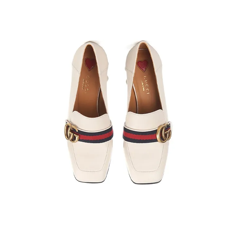 GUCCI High Heels 7.5cm Women's Ivory White-3