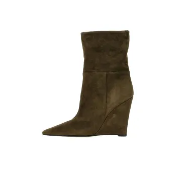 Alevì 115mm Suede Wedge Boots