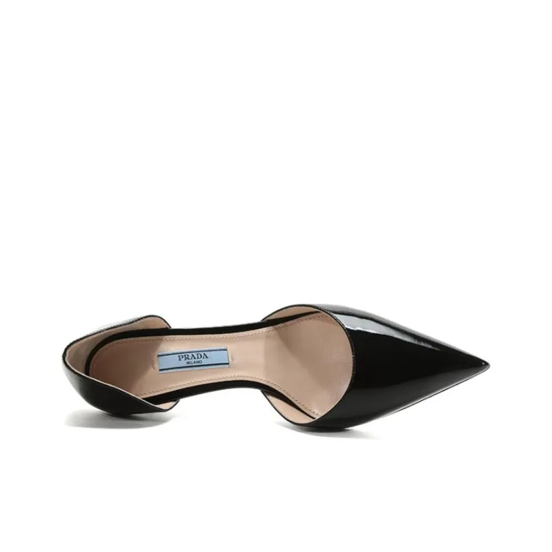 PRADA Slim Heel High Heels 6.5cm Women's Black-4