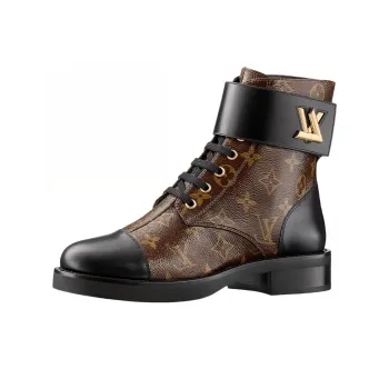LOUIS VUITTON Wonderland Flat Ranger Boots 'Brown Monogram' Women's