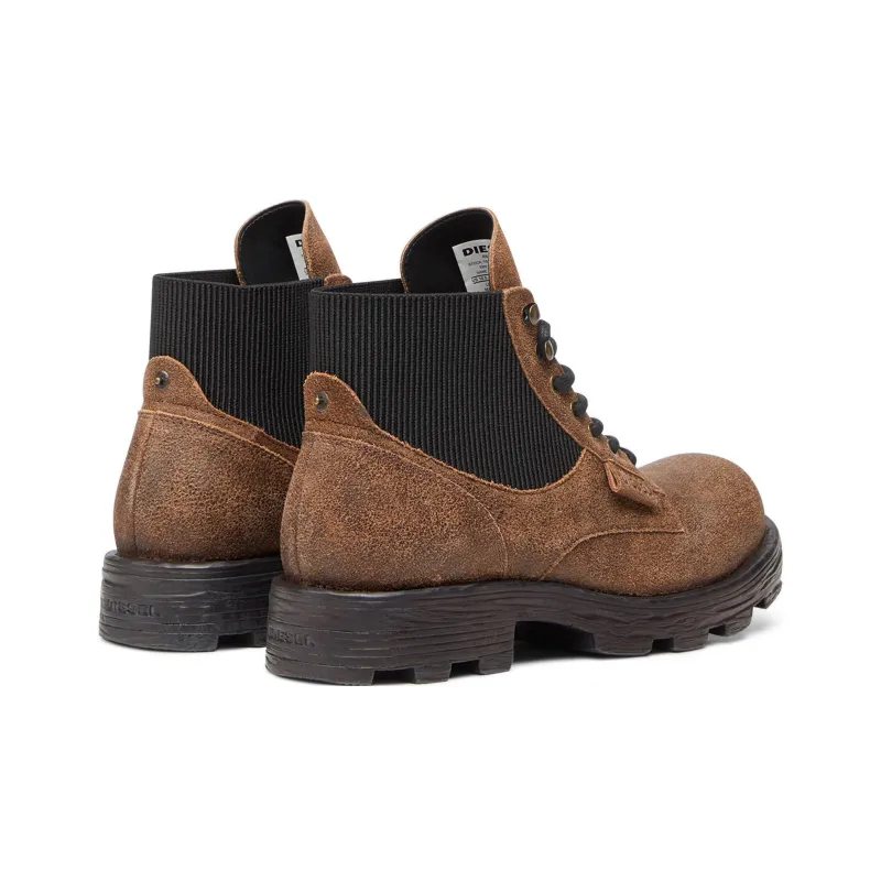 DIESEL D-Hammer Ankle Boots Men's Brown-2