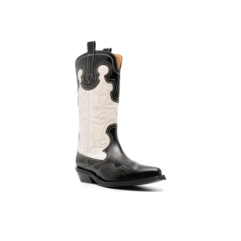 GANNI Western-panelled Boots-2