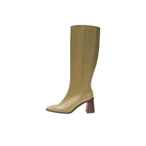 ALOHAS East Knee-Gorgeous boots Carol 7cm Women's Green