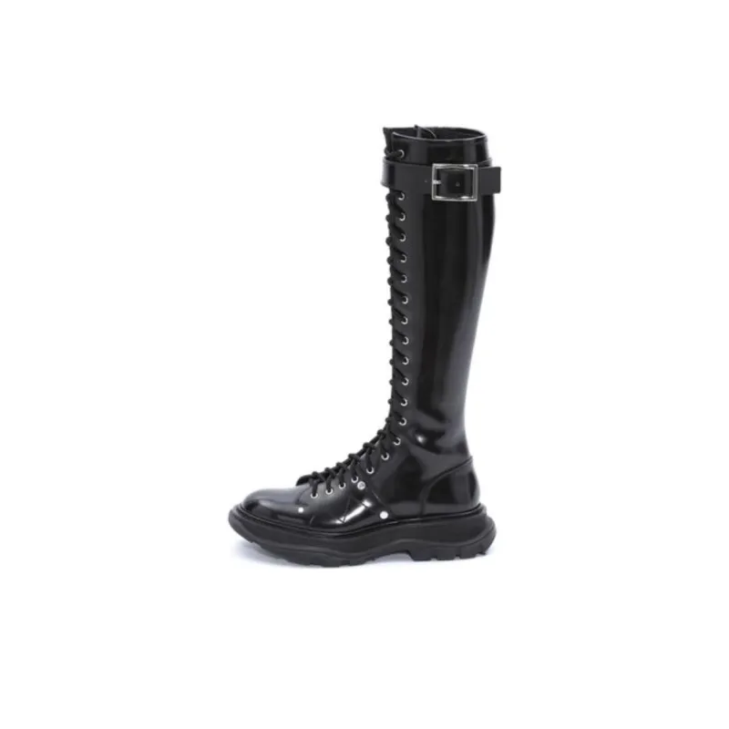 Alexander McQueen Tread Slick Boot 'Black' Women's-0