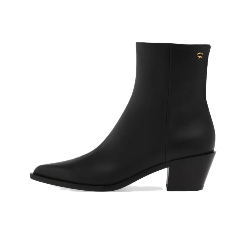 GIANVITO ROSSI Kinney Pointed-toe Ankle Boots-0