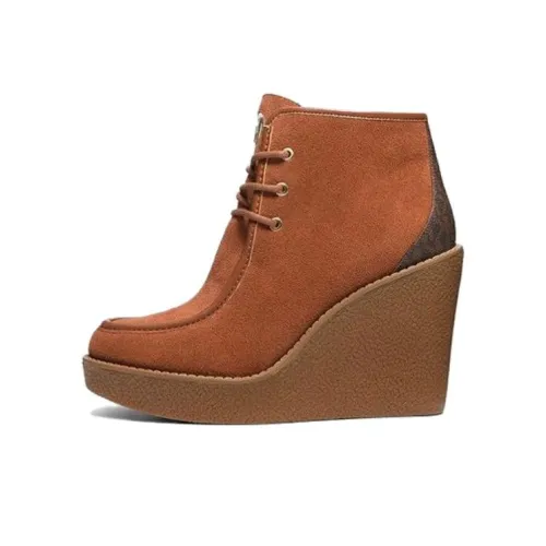 MICHAEL KORS Rye Ankle Boots 10.2cm Women's Brown