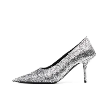 Balenciaga Square Knife Metallic 80mm Pumps