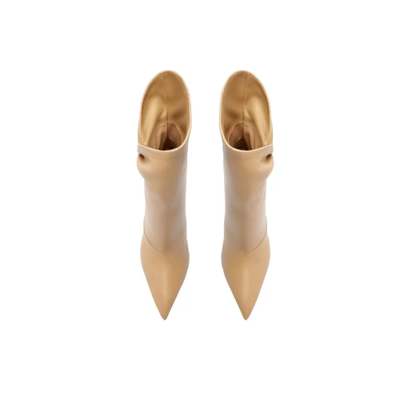 Schutz Sidonie Ankle Boots 10.5cm Women's Light Brown-4