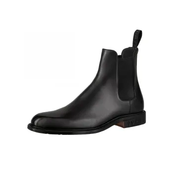 LOUIS VUITTON Fle Louis Vuitton Chelsea Boots Men's Black