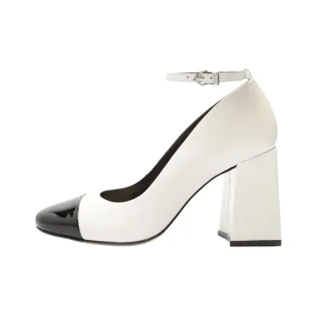 Schutz Dorothy Chunky Heel High Heels 8.7cm Women's White