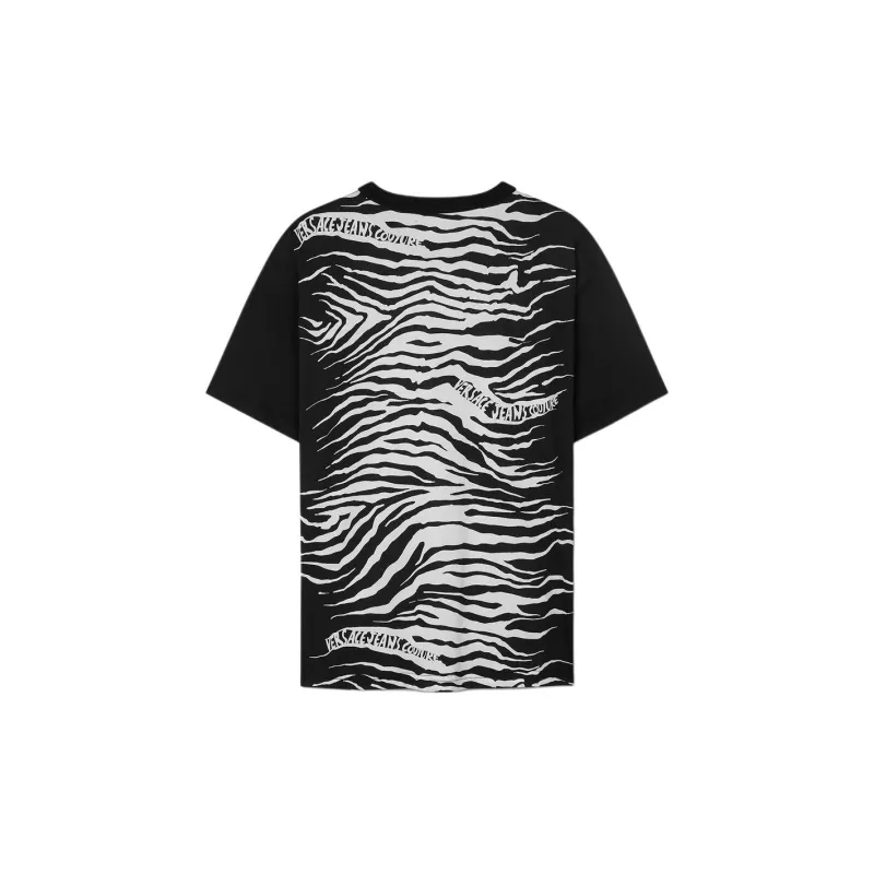 VERSACE T-Shirt Men's Black White-1