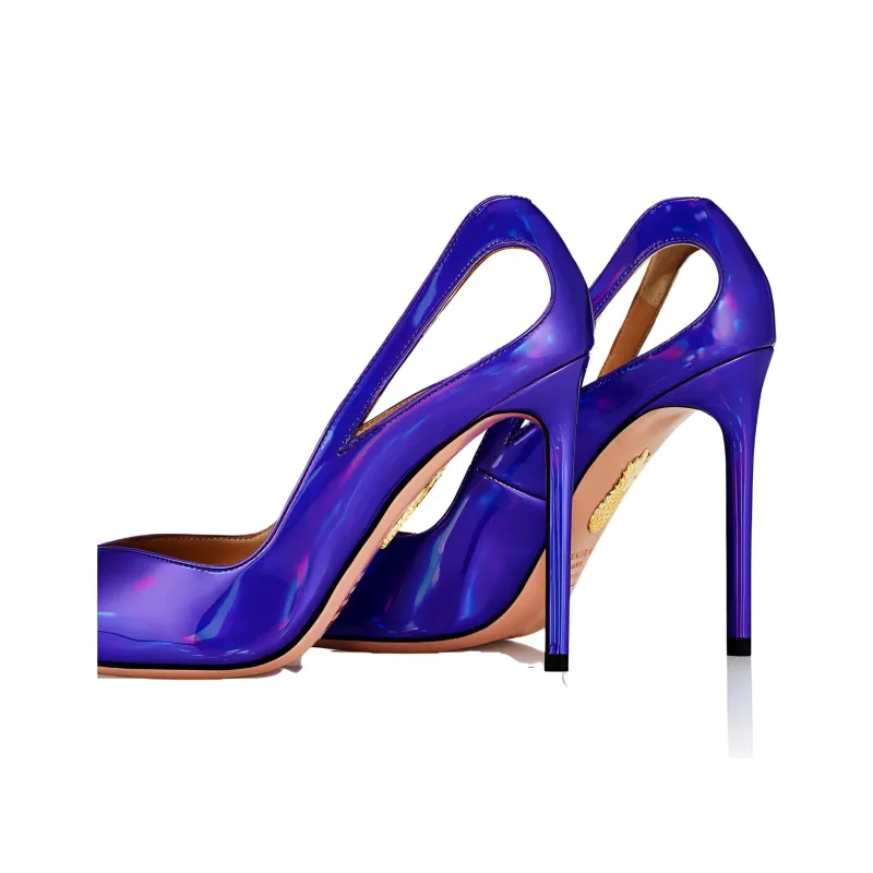 AQUAZZURA Slim Heel High Heels 10.5cm Women's Purple-5