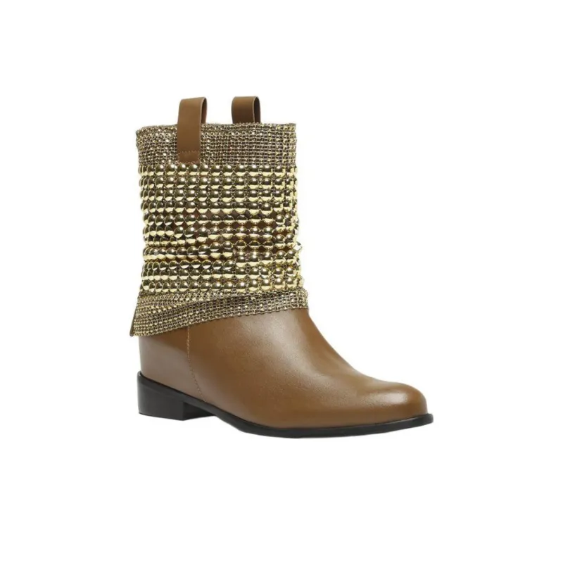 Schutz Caramelo Ankle Boots 3.3cm Women's Brown-2