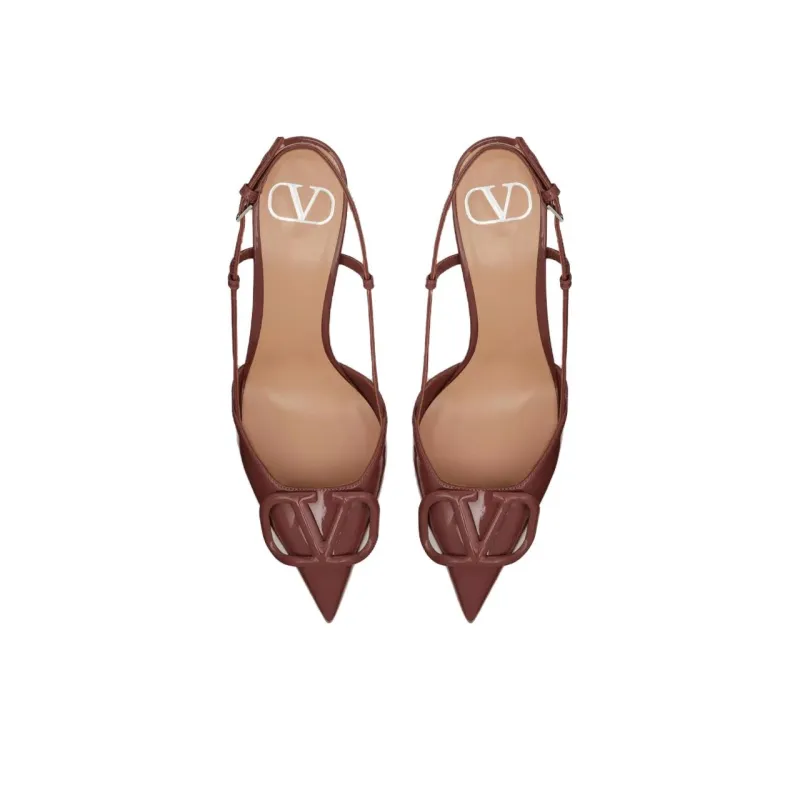 Valentino Garavani VLogo Signature 80mm Slingback Pumps-3