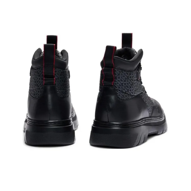 HUGO Urian Panelled Ankle Boots-4