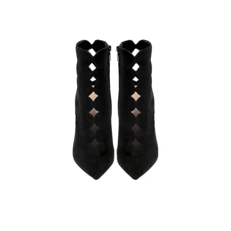 GIANVITO ROSSI Ariana Ankle Boots 10.5cm Women's Black-3