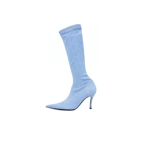 DIESEL Knee high Boots Women's Blue