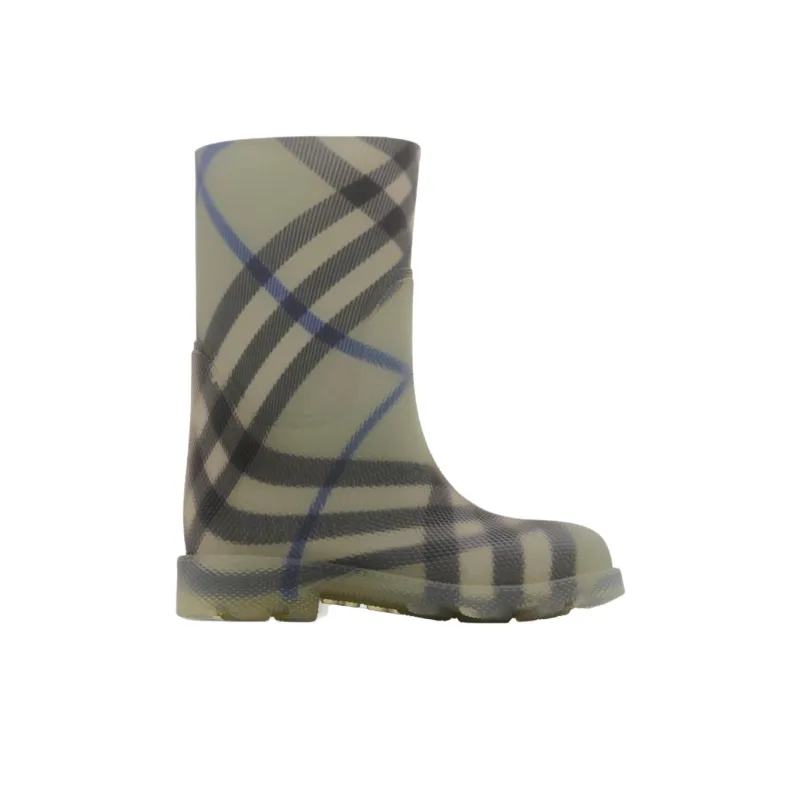 Burberry Marsh Kids' Rain Boots Gray Green Kids'-1