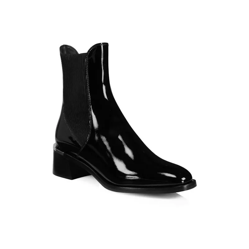 Jimmy Choo Rourke 45 Short Chelsea Boots Women's Black-3