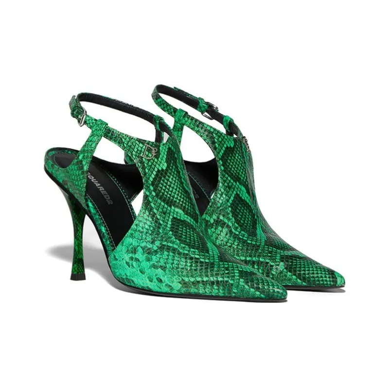 DSQUARED 2 Pointed Toe Slingback Pumps-3