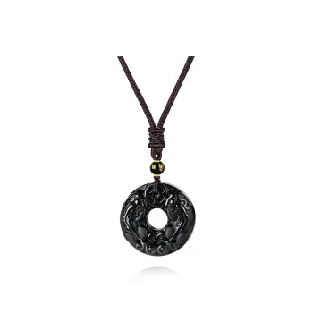 ZSY Chalcedony Jade Necklace, Good Luck Unisex