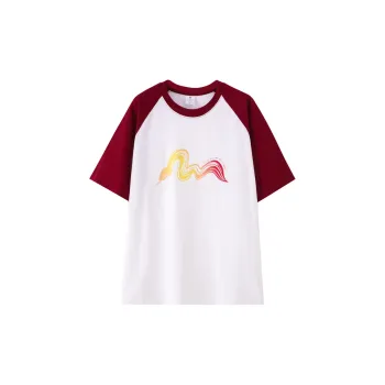 Top Melon Undershirts Unisex White & Burgundy