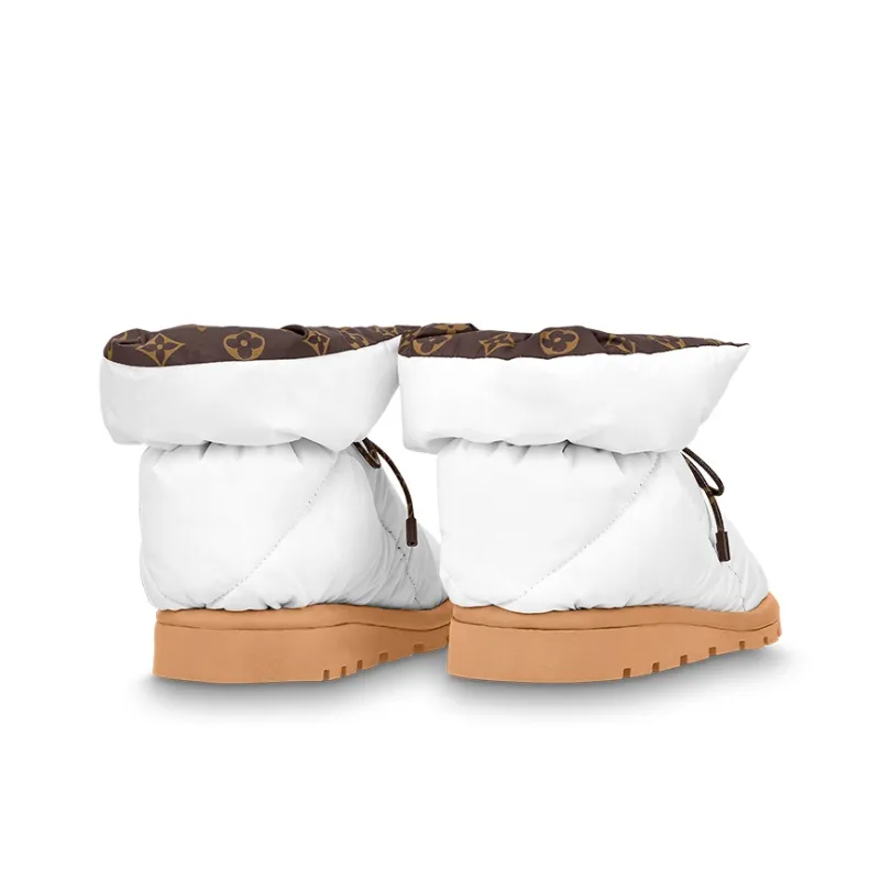 LOUIS VUITTON Pillow Abrasion Resistant Snow Boots Women's White-3