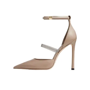 Jimmy Choo Dreece Slim Heel High Heels 11cm Women's Taupe