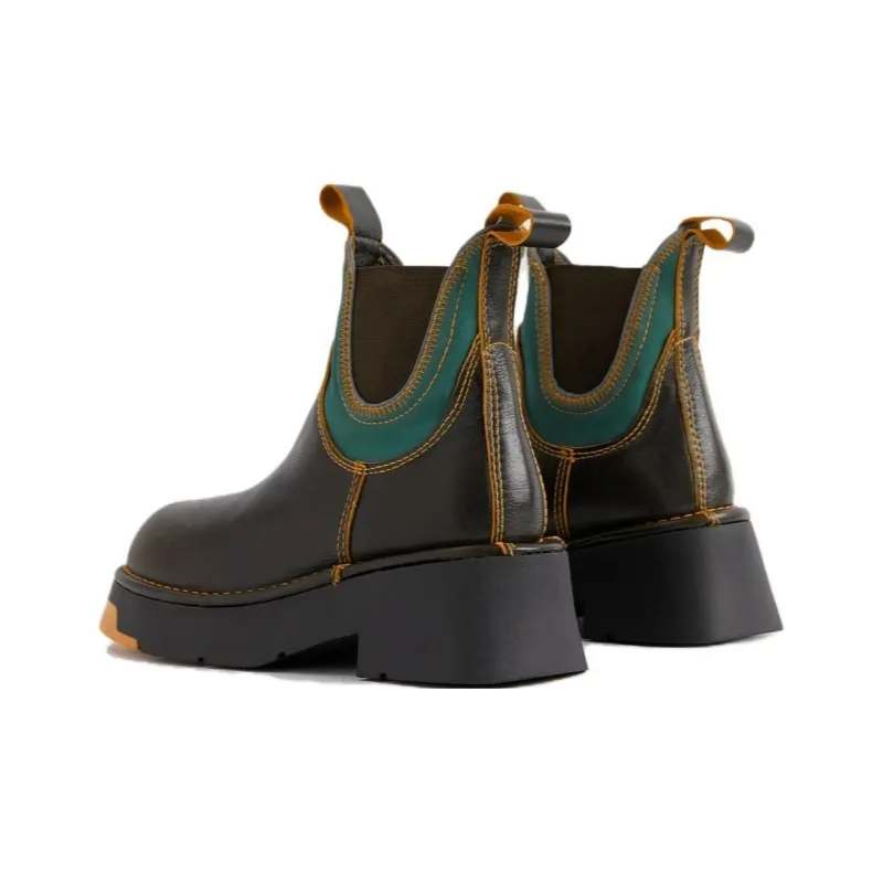 MIISTA Crew Chelsea Boots 5cm Women's Brown-3