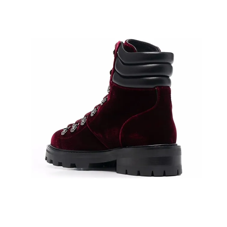 Jimmy Choo Eshe Ankle Boots Women's Black Red-2
