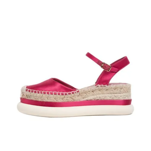 Paloma Barceló Mia Wedge Heel High Heels 7cm Women's Fuchsia