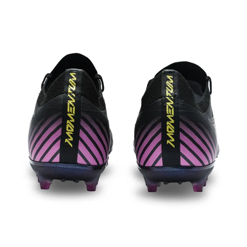KELME Glimpse MG Rubber Short Studs Artificial Ground Natural Ground Cushioned Slip Resistant Soccer Shoes Unisex Black-4